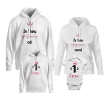 Komplet hoodie PONOSEN ROZA