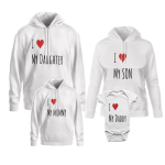 Komplet hoodie I LOVE