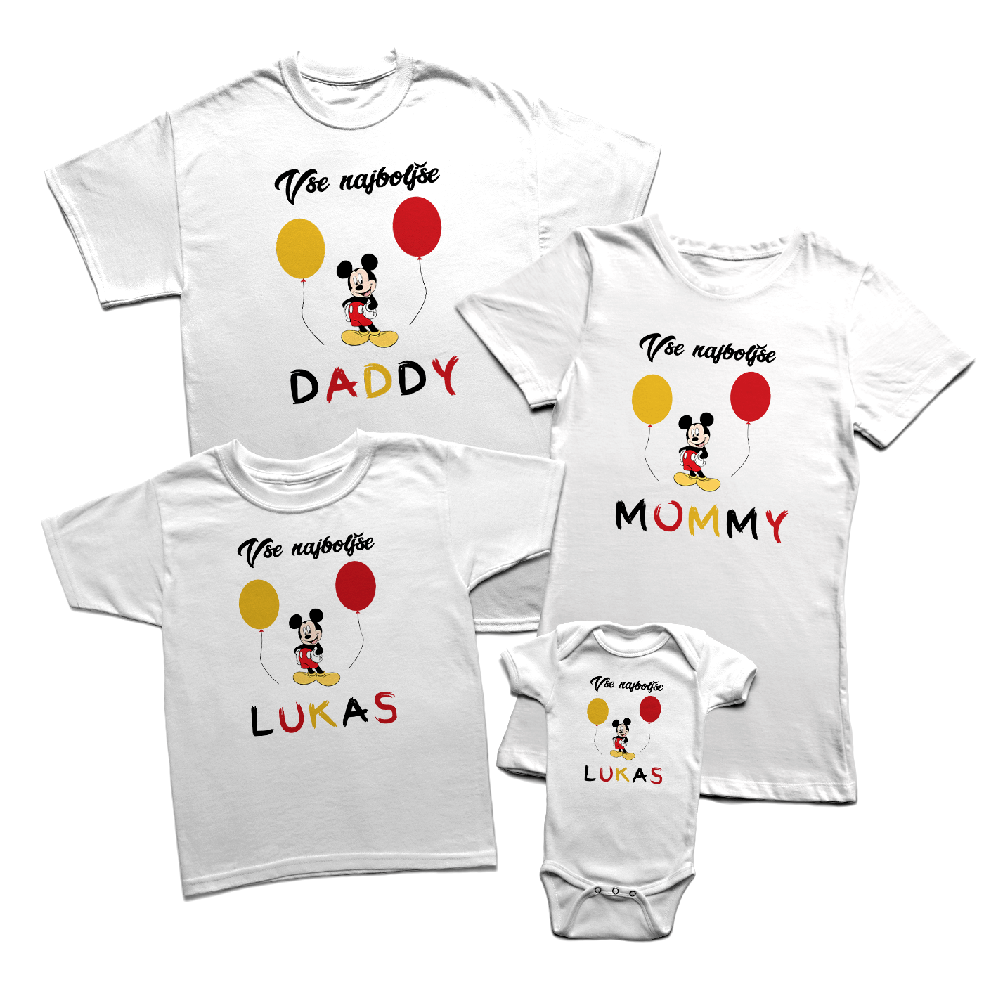 Komplet MICKEY FAMILY
