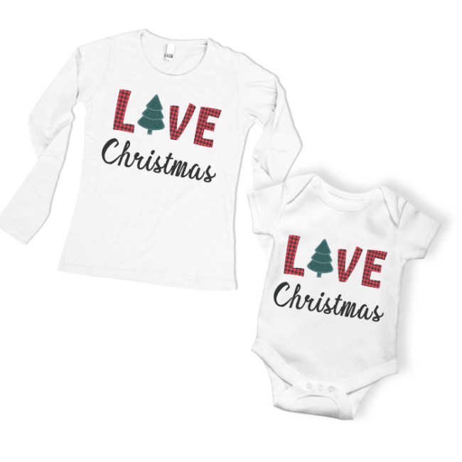 Bodi ali majica LOVE CHRISTMAS