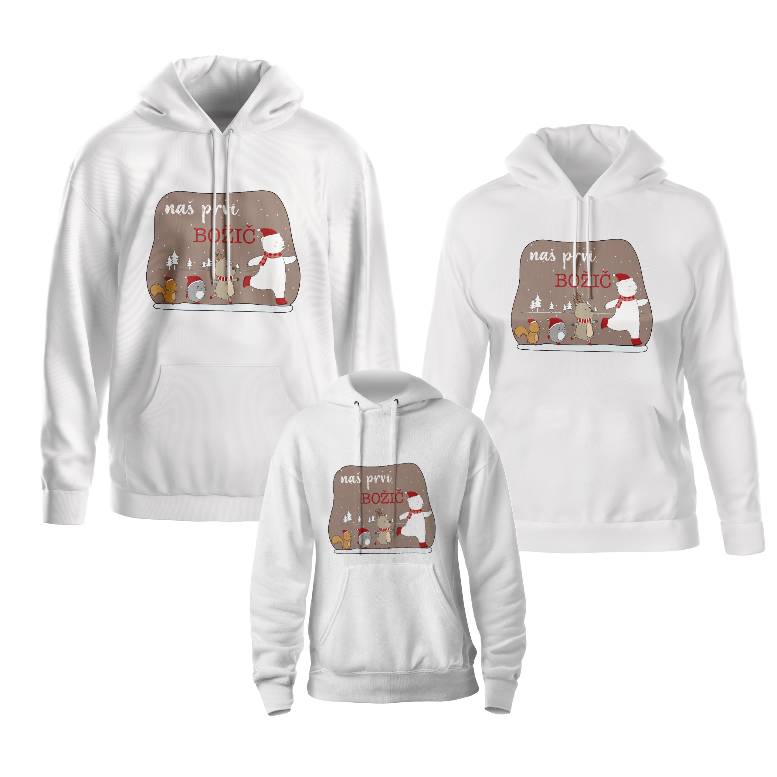 Komplet hoodie NAŠ PRVI BOŽIČ SPREHOD