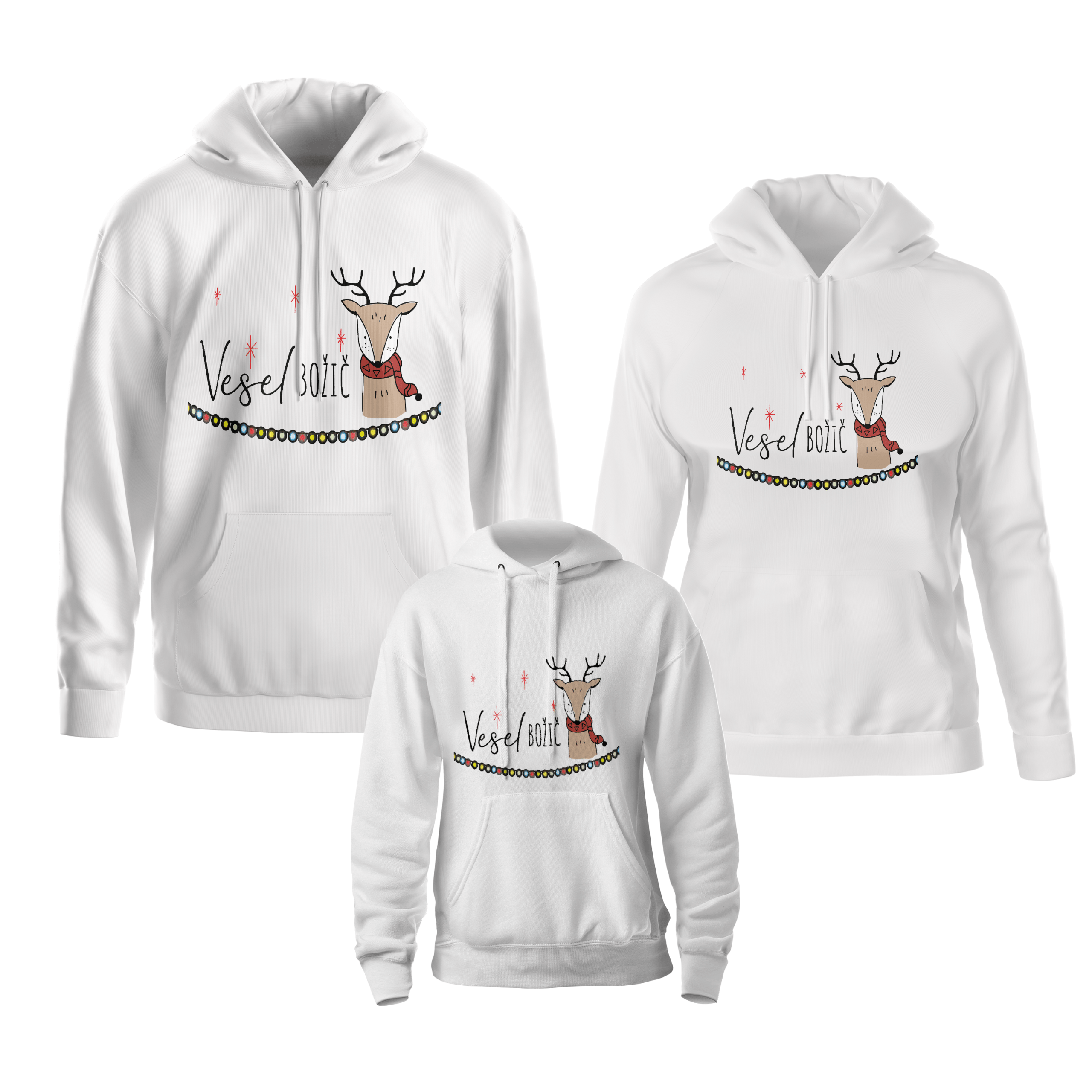 Komplet hoodie VESEL BOŽIČ JELENČEK