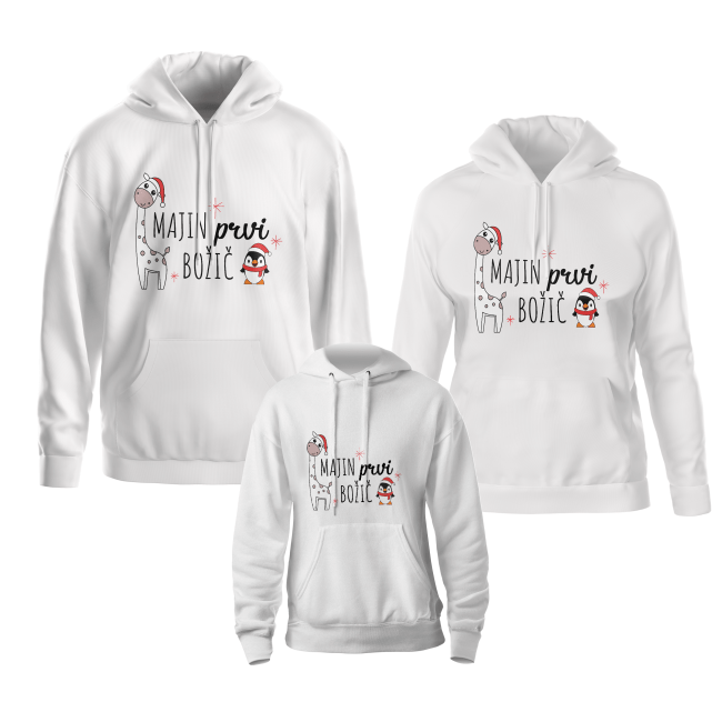 Komplet hoodie VESEL BOŽIČ ŽIRAFA