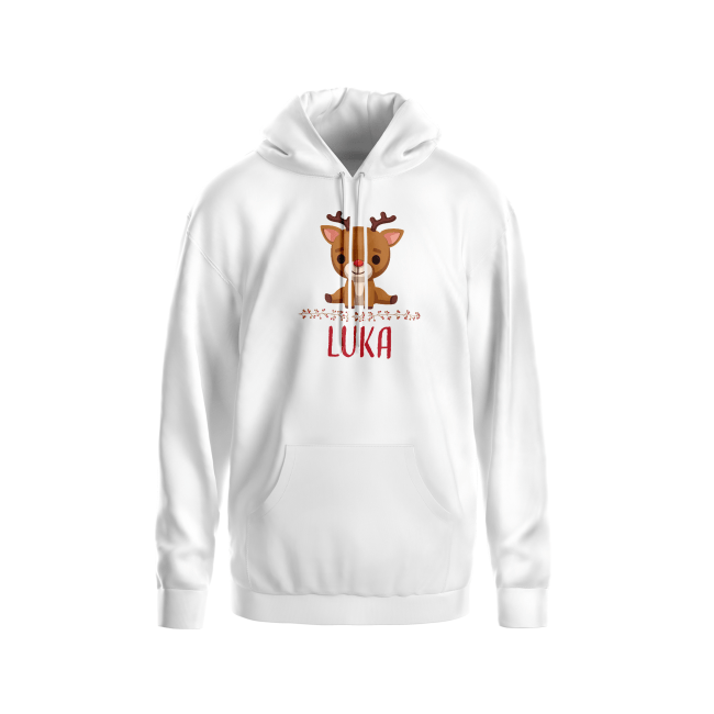 Otroški hoodie BOŽIČNI JELENČKI