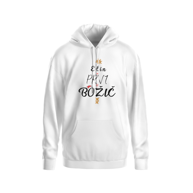 Otroški hoodie PRVI BOŽIČ SMREKA
