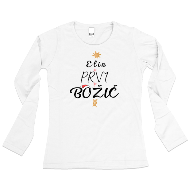 Ženska majica PRVI BOŽIČ SMREKA