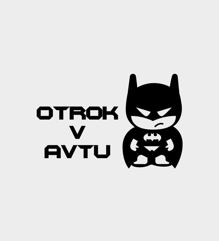 Otrok v avtu - Batman (poljubno ime)