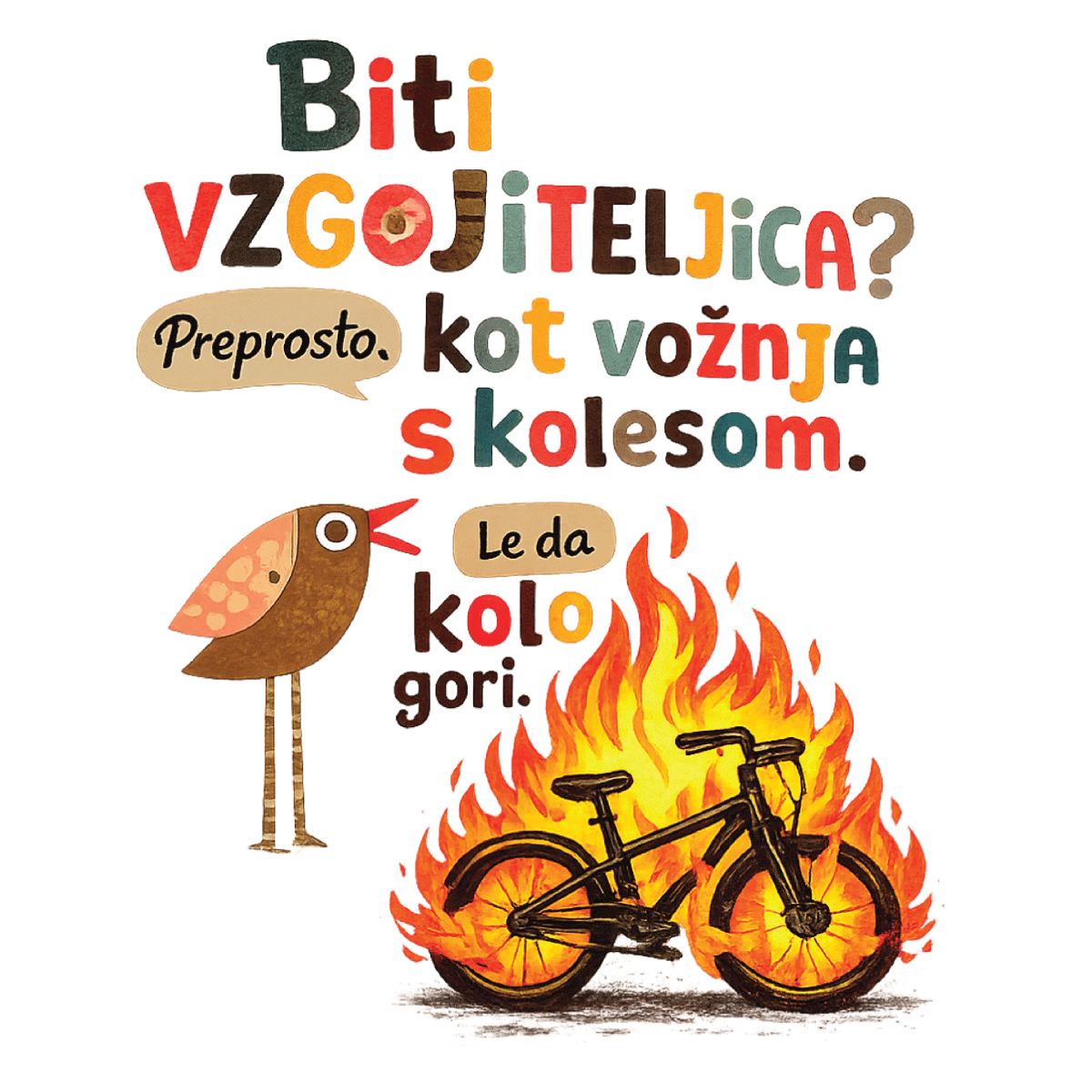 Ženska majica - Vzgojiteljica, vožnja s kolesom - slika 3