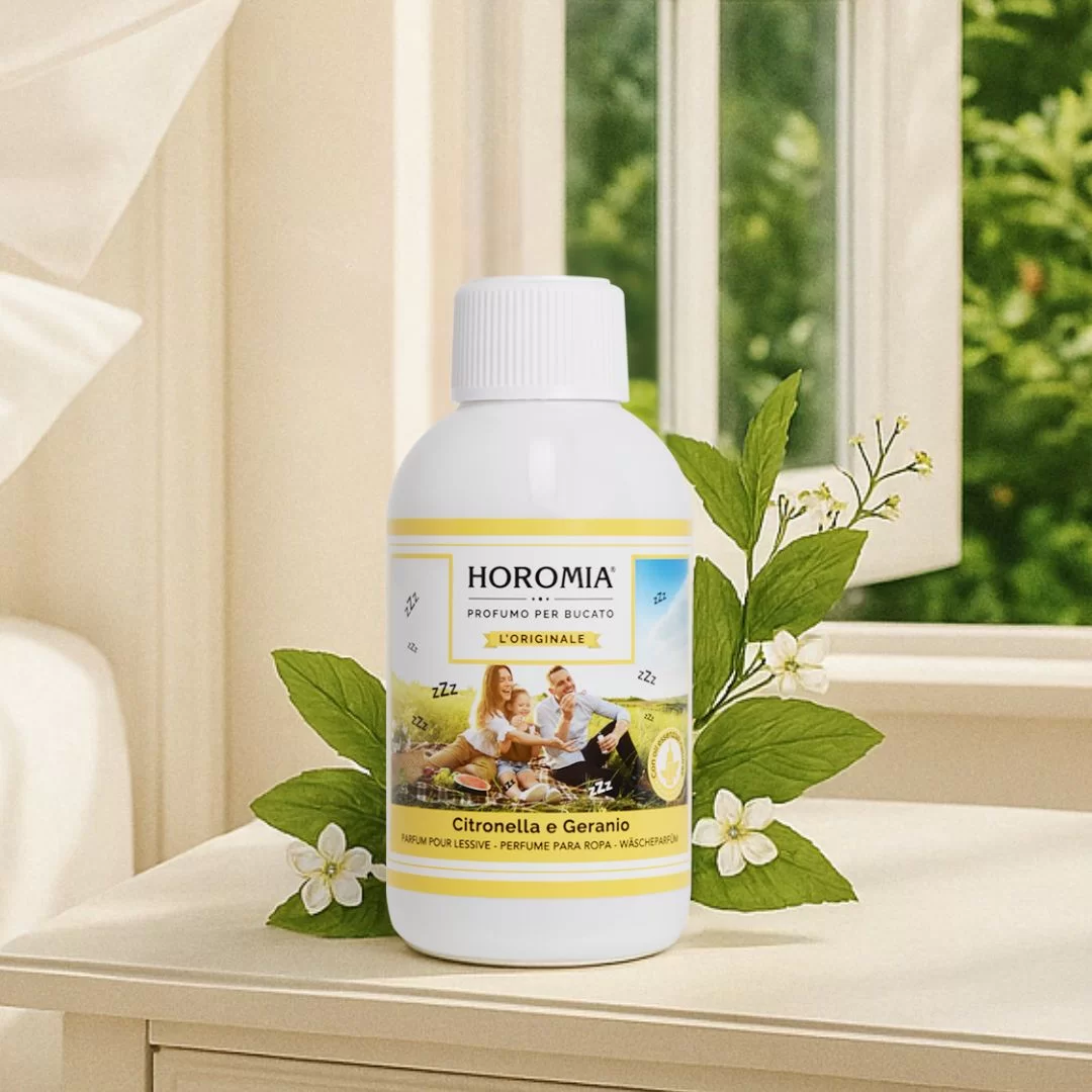 Parfum za pranje perila CITRONELLA E GERANIO (LIMONSKA TRAVA IN GERANIJA) Horomia - slika 2
